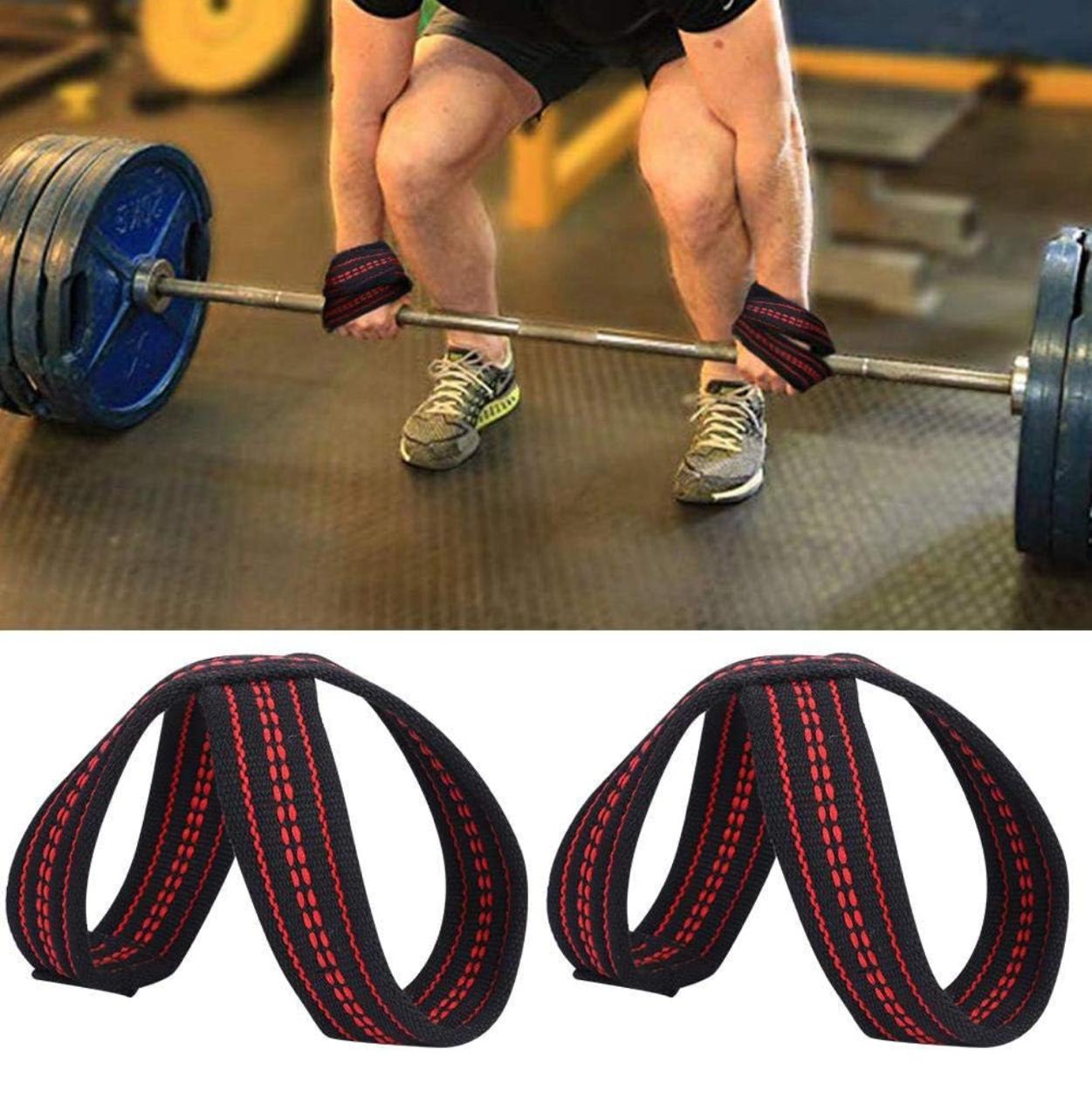 PremiStrongman Figure 8 Straps for Heavy Pullsum Figure 8 Lifting Straps